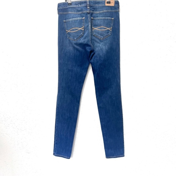 Abercrombie & Fitch Studded Blue Skinny high rise Jeans 27 - Picture 7 of 9